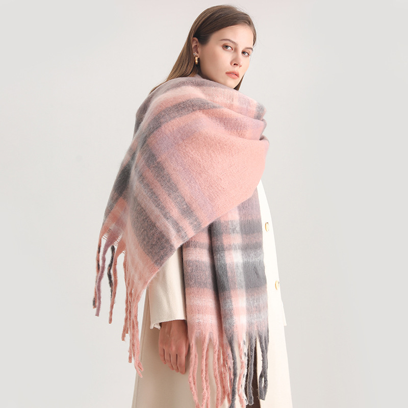 Wool Scarf Men - Koreaanse Winter Imitatie Kasjmier Sjaal Student
