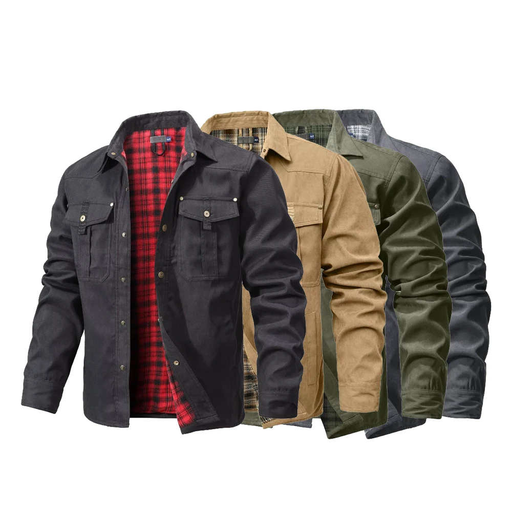 Herenjassen Lente Flanel Gevoe - Flannel Shirt Lined recensie en prijs