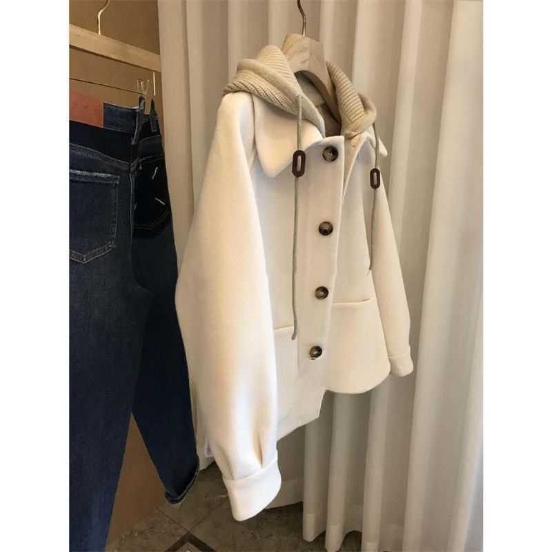 Dames Wollen Jas Met Capuchon  - Wool Coat Peacoat recensie en prijs