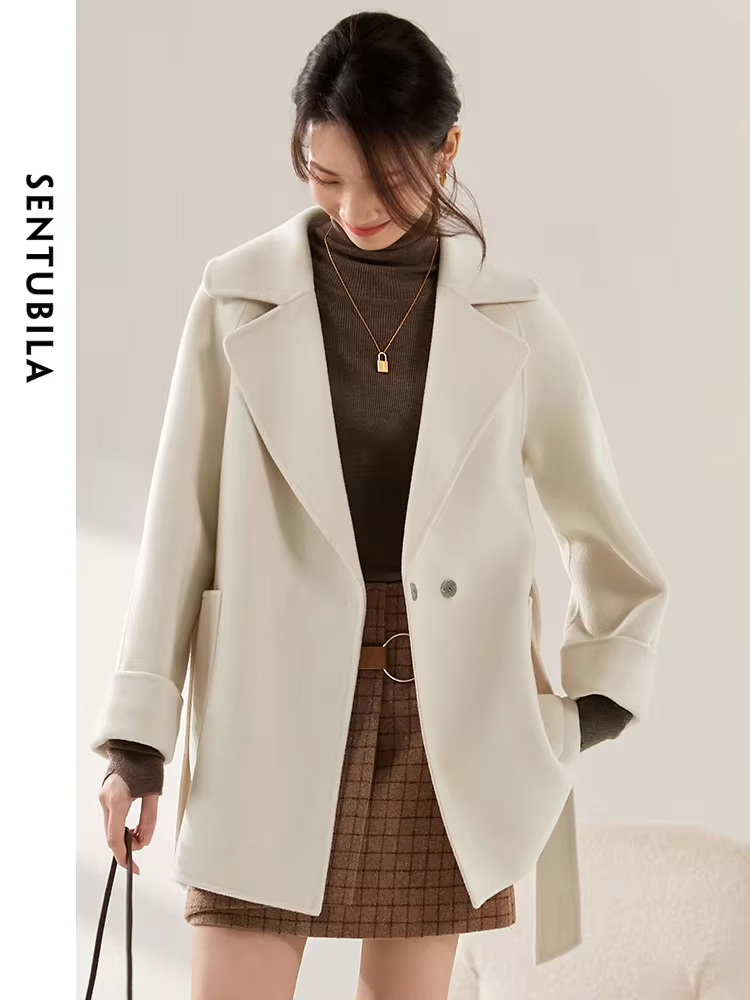 SENTUBILA Vrouwen Winter Wolle - Wool Coat Peacoat recensie en prijs