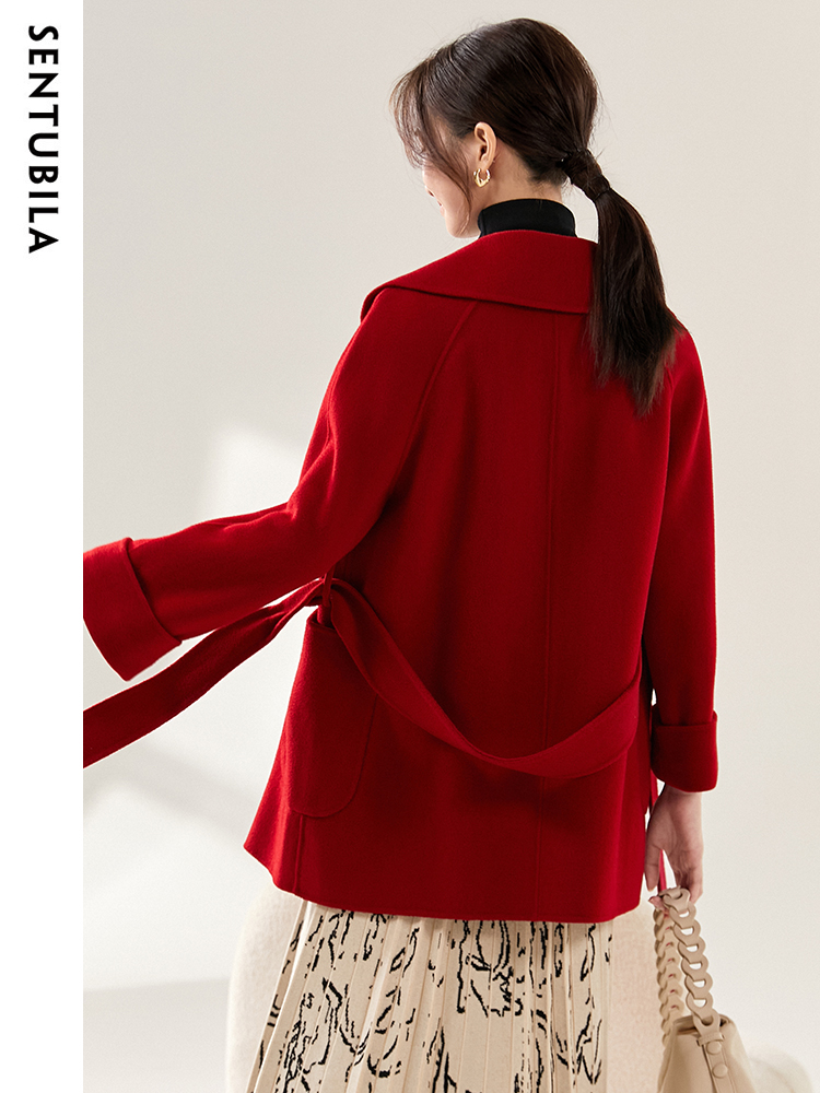 SENTUBILA Vrouwen Winter Wolle - Wool Coat Peacoat recensie en prijs
