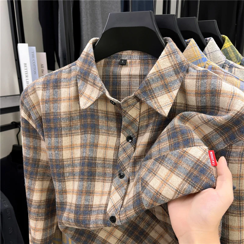 Heren lange retro geruite flan - Flannel Shirt Lined recensie en prijs