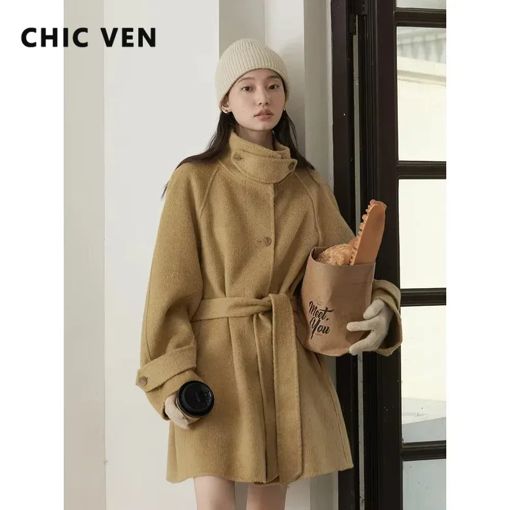 CHIC VEN Koreaanse Vrouwen Wol - Wool Coat Peacoat recensie en prijs