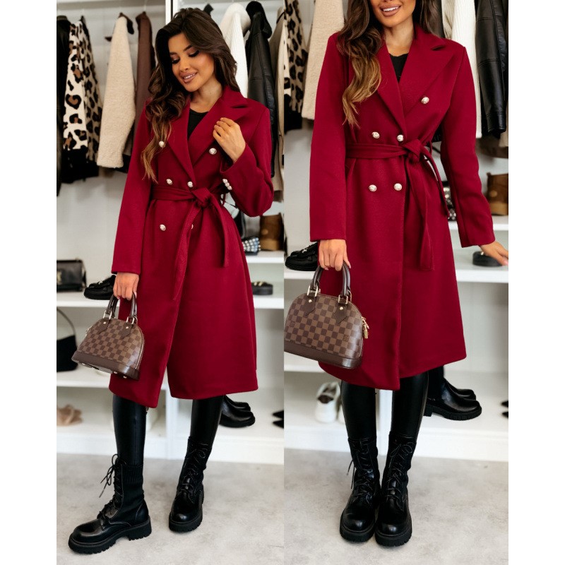 Dames wollen jas herfst winter - Wool Coat Peacoat recensie en prijs