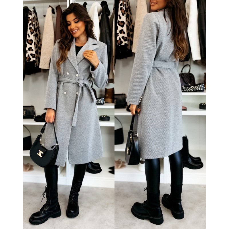 Dames wollen jas herfst winter - Wool Coat Peacoat recensie en prijs