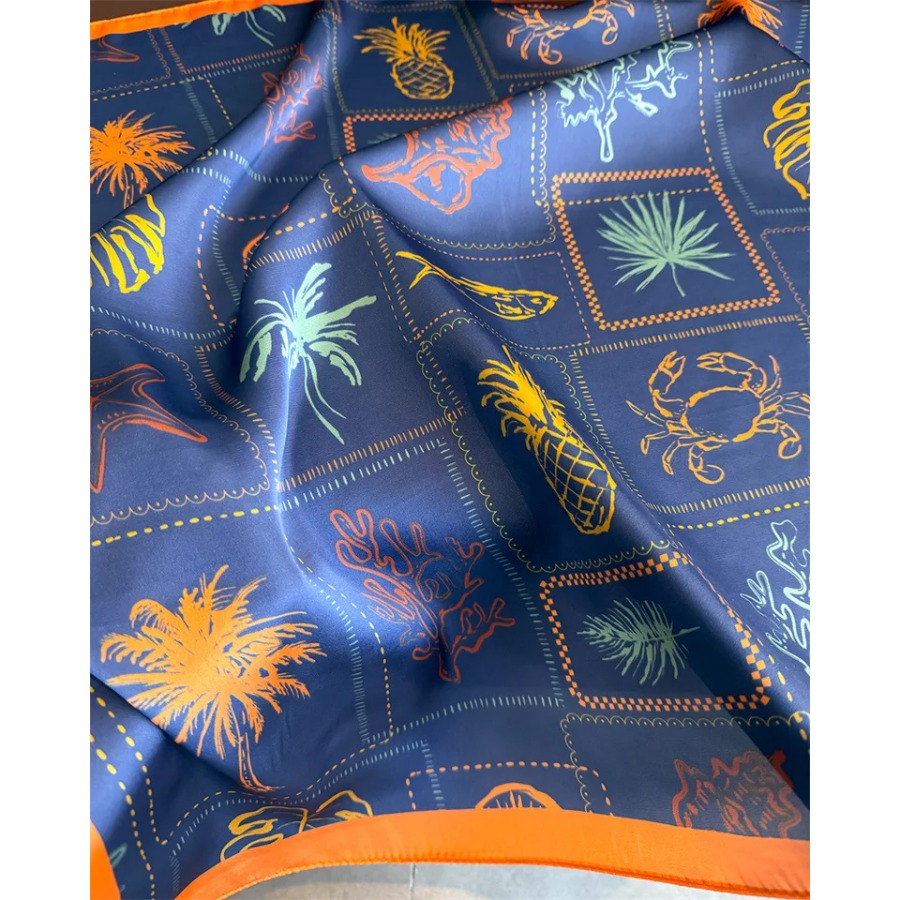 Blauw Print Zijden Vierkante S - Shawl Wrap Winter recensie en prijs